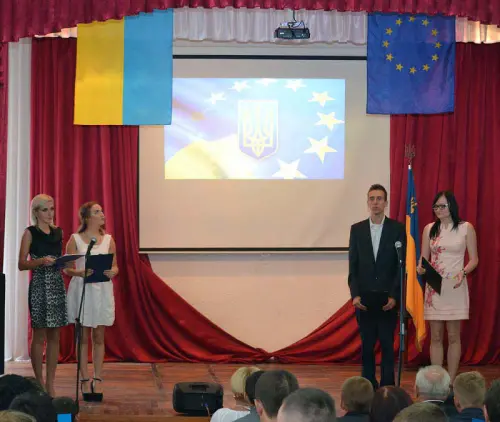 Відкрити зображення до новини: Перший урок – «Поважаємо європейські цінності – будуємо сучасну Україну»