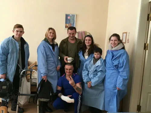 Відкрити зображення до новини: Відвідування військового госпіталю