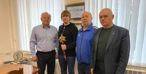 Відкрити зображення до новини: Зустріч з головою федерації футболу у Дніпропетровській області  Андрухів Віктором Васильовичем